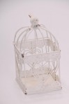 Klietka kovová 8,5x8,5x20cm biela