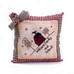 Vankúš textil-zimná krajina 19cm