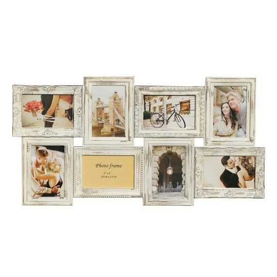 Multirám pre 8ks fotografií vo formáte 10x15cm, Materiál: Plast