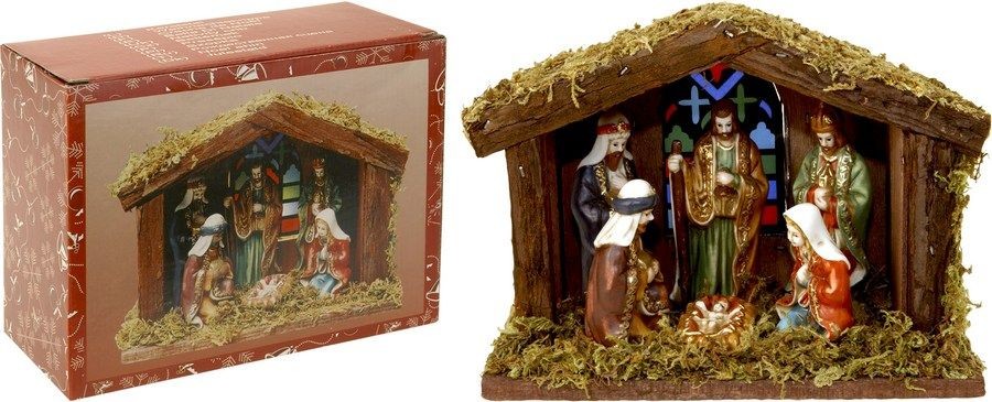Betlehem 6 figuriek 20 X 15cm svietiaci